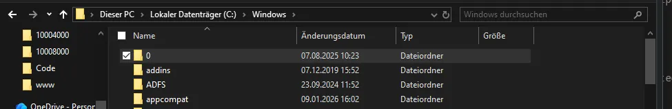 folder created outside the intended directory via path traversal