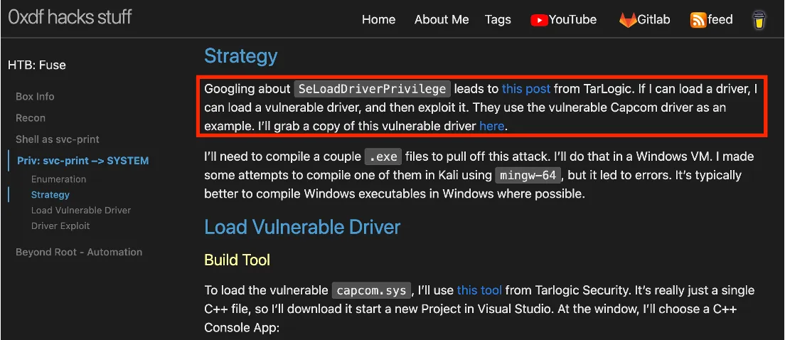 Exploiting a vulnerable driver